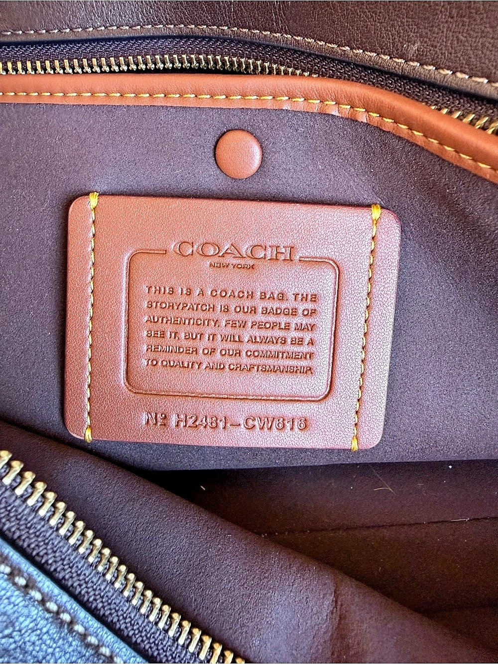 Coach Soft Empire Carryall 40 Brown Satchel Like New - Picture 2 of 5